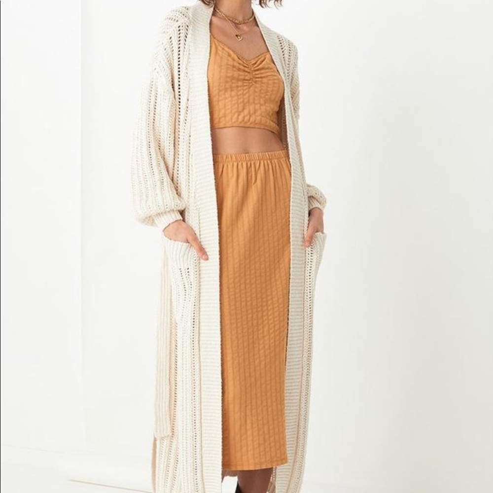 💕SOLD💕 Spell HEATHER LONG KNIT CARDIGAN